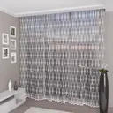 Тюль "Бруно" вышивка на сетке 300x260 цвет белый, на шторной ленте