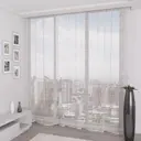 Тюль сетка жаккард "Капри" 300x250 цвет кремовый, на шторной ленте