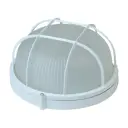 Светильник ЖКХ с решеткой Round WP 60 01 01 60 Вт IP54, накладной, круг, цвет белый