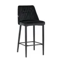 Стул барный 47х98х51 см Стул Груп Диего велюр черный