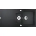 Мойка прямоугольная 100x20x50 см Grohe K500 гранит цвет черный