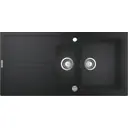 Мойка прямоугольная 100x20x50 см Grohe K400 гранит цвет черный