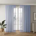 Тюль Микровуаль YML1899 на шторной ленте 240x400 см, цвет голубой
