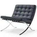 Кресло BRADEX BARCELONA CHAIR 77x82x55 см кожа экокожа черный