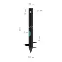 Свая винтовая сварная СВС 108x3000 мм