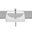 Раковина Roca Inspira Square полувстраиваемая 55x42 см, белый 32753S000