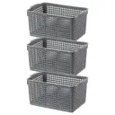 Корзина Violet 811673_3 20.50x20x31.50 см полипропилен цвет серый 3 шт
