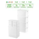 Корзина Violet 811910+12w 38x30x48 см полипропилен цвет белый 12 шт