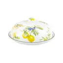 Блинница Elan Gallery "Лимоны" New Bone China 23x23x9.5 см