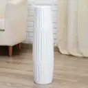 Ваза напольная Simaland "Данте" 13x60 см, геометрия, цвет белый