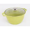 Кастрюля Kukmara к31tsl 3 л стеклянная крышка Trendy style lime TM цвет желтый