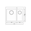 Мойка для кухни Seaman Eco Marino SMB-6151DRS два отверстия с вентиль-автоматом цвет серебристый