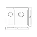 Мойка для кухни Seaman Eco Marino SMB-6151DLS цвет серебристый