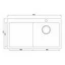 Мойка для кухни Seaman Eco Marino SMV-860L цвет серебристый