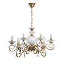 Люстра подвесная Abrasax L.8302-6BR 6 ламп цвет коричневый