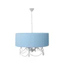 Люстра подвесная ABRASAX L.8303-5CREAM/G-SHADE 5 ламп цвет бежевый