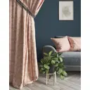 Штора жаккард Веточки 170x250 цвет бежевый на шторной ленте