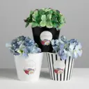 Кашпо 4840654 Дарите счастье 10 см 0.8 л пластик белый