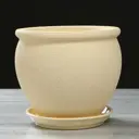 Горшок цветочный 835659 Ориана 10 см 5 л керамика бежевый