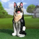 Садовая фигура Хорошие сувениры Овчарка чёрно-белый 40 см