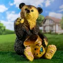 Садовая фигура Хорошие сувениры Медведь с медом большой цветной