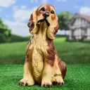 Садовая фигура Хорошие сувениры Собака Спаниель сидящий рыжий 35x25см