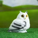 Садовая фигура Хорошие сувениры Совушка малая белая 15x15см