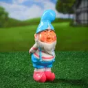 Садовая фигура Хорошие сувениры Гномик улыбашкин 25x12x10см
