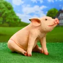 Садовая фигура Хорошие сувениры Свинка Сняпка 47x25x29см