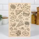 Доска разделочная Simaland «Вкусняшки» 18x28x0.6 см
