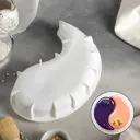 Форма для муссовых десертов и выпечки Доляна «Инь и Янь» 28×16.5 см цвет белый