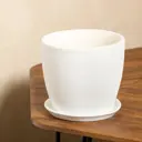 Горшок цветочный 2690325 Керамика ручной работы 10 см 3 л керамика белый