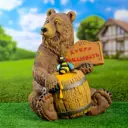 Садовая фигура Медведь с пчелой 34x38x50см