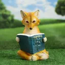 Садовая фигура Лиса с книгой 28x18x15 см