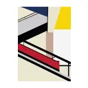 Постер на холсте Баухаус - Лестницы 50x70 см в подарочном тубусе без рамы