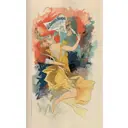 Постер Рекламный плакат - Le Courrier francais 40x50 см в раме