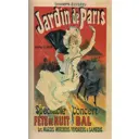 Постер на холсте Афиша - Jardin de Paris 60x90 см в подарочном тубусе без рамы