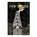 Постер на холсте Обложки New Yorker - Важная дама 90x120 см в подарочном тубусе без рамы