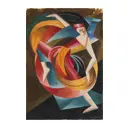 Постер Геометрия - Яркий танец 50x70 см в раме