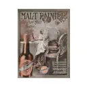 Постер на холсте Рекламный плакат - Пиво Malt Rainier Beer 90x120 см в подарочном тубусе без рамы