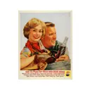 Постер Рекламный плакат - Напиток Pepsi Cola 40x50 см в раме