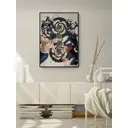 Постер Магическая битва 50x70 см в раме