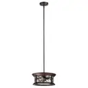 Светильник подвесной уличный ODEON LIGHT 4961_2 NATURE 60 Вт IP44 цвет коричневый