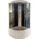 Душевая кабина PARLY EC102P 100х100х215см высокий поддон белый профиль стекло прозрачное