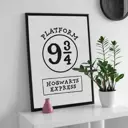 Постер Гарри Поттер - Платформа Чб 50x70 см без рамы из фильма