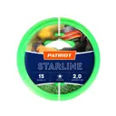 Леска для триммера Patriot 200-15-3 2 мм 15 м зеленый звезда