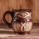 Чашка Керамика ручной работы "Бочка" 0.3 л 1561178