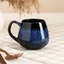 Кружка Керамика ручной работы "Бочка" глазурь матовая кобальт 0.2 л 7082458