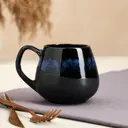 Кружка Керамика ручной работы "Бочка" глазурь матовая кобальт 0.4 л 6853271