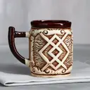 Кружка Керамика ручной работы "Купало" под шамот керамика 0.5 л 5467291